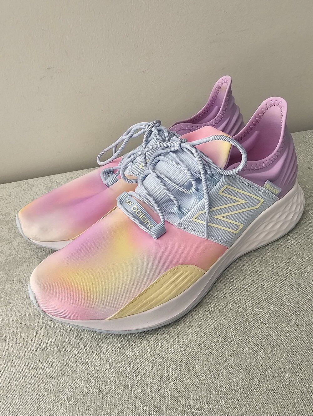 NEW BALANCE Frwsh Foam Roav Pastel Rainbow Tie Dye Running Shoes, Sneakers